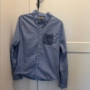 Hollister Light Blue Casual Button-Down Shirt